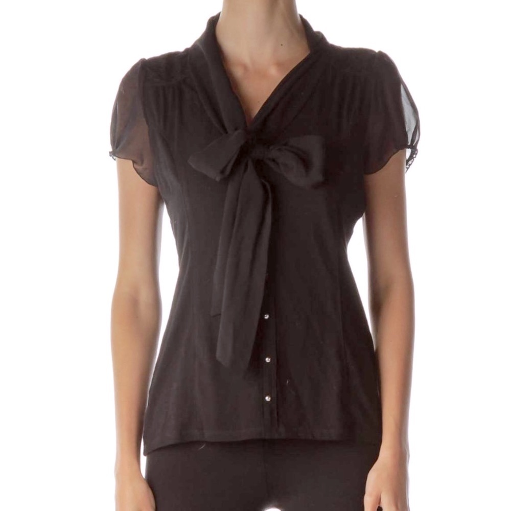 White House Black Market Blouson Sleeve Blouse